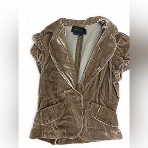 Women’s BCBG Olive velvet vest size XS